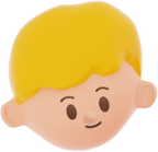 3D Simple Young Boy Head 