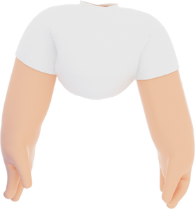 3D Simple Body Hand Gesture Shirt